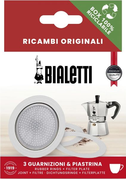 Bialetti Dichtungen und Filter 6 Tassen von Bialetti