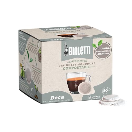 Bialetti Einzelportionspads, Box mit 50 Stück, Decaffeinato von Bialetti