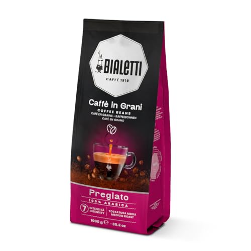 Bialetti Grain Expert, Pregiato-Kaffeebohnen, 100% Arabica, 1 KG von Bialetti