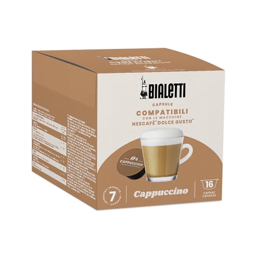 Bialetti-Kaffee Dolce Gusto®-kompatible Kapseln – Cappuccino – 16 Kapseln von Bialetti