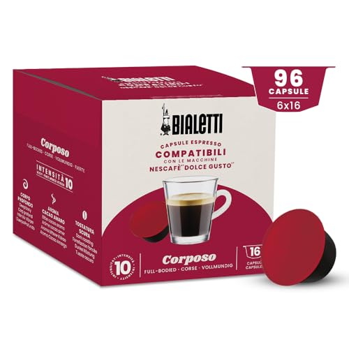 Bialetti-Kaffee Dolce Gusto®-kompatible Kapseln – Corposo – 96 Kapseln von Bialetti