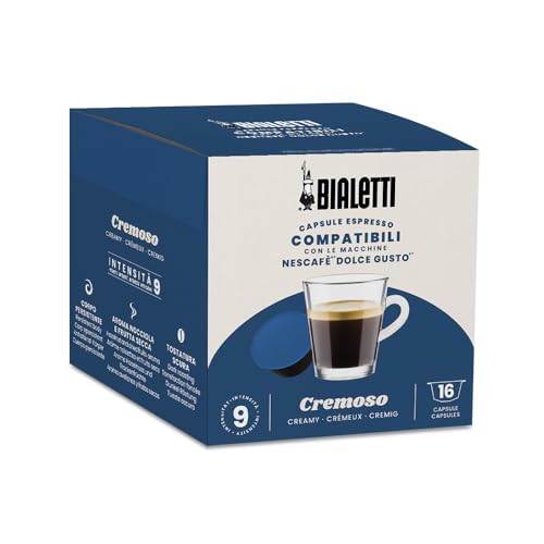 Bialetti-Kaffee Dolce Gusto®-kompatible Kapseln – Cremoso – 16 Kapseln von Bialetti