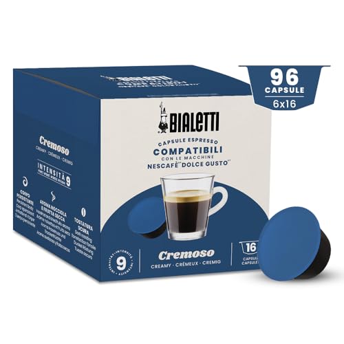 Bialetti-Kaffee Dolce Gusto®-kompatible Kapseln – Cremoso – 96 Kapseln von Bialetti
