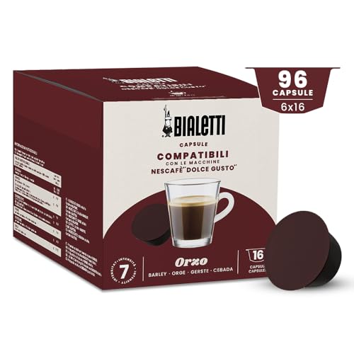 Bialetti-Kaffee Dolce Gusto®-kompatible Kapseln – Gerstenkaffee – 96 Kapseln von Bialetti