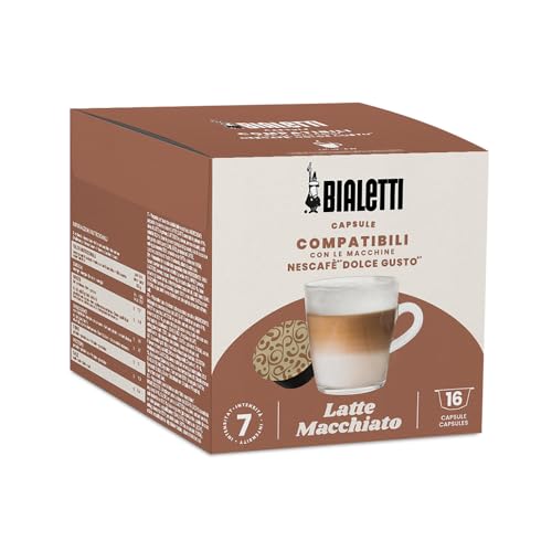 Bialetti-Kaffee Dolce Gusto®-kompatible Kapseln – Kaffee mit Milch – 16 Kapseln von Bialetti