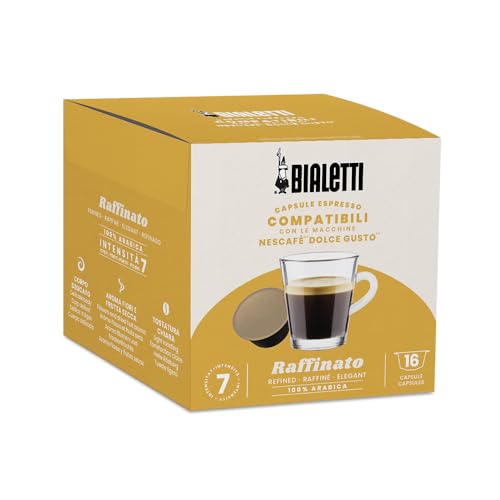 Bialetti-Kaffee Dolce Gusto®-kompatible Kapseln – Raffinato – 16 Kapseln von Bialetti