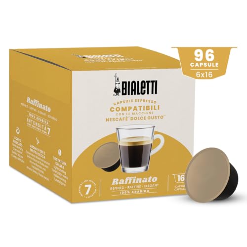 Bialetti-Kaffee Dolce Gusto®-kompatible Kapseln – Raffinato – 96 Kapseln von Bialetti