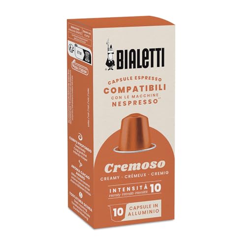 Bialetti-Kaffee Nespresso®-kompatible Kapseln – Cremoso – 10 Kapseln von Bialetti