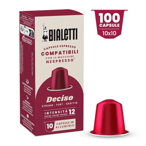 Bialetti-Kaffee Nespresso®-kompatible Kapseln – Deciso – 100 Kapseln von Bialetti