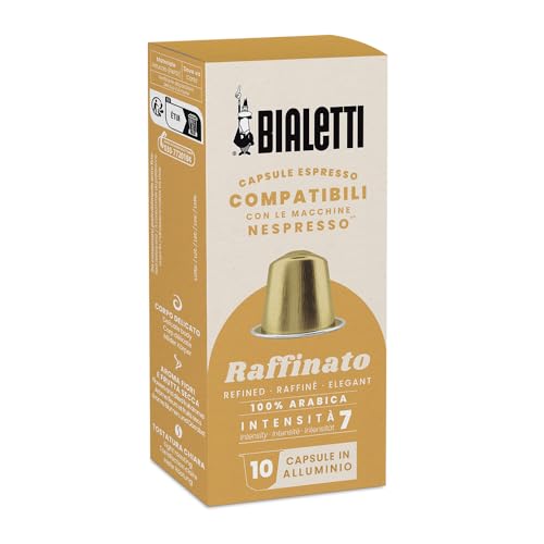 Bialetti-Kaffee Nespresso®-kompatible Kapseln – Raffinato – 10 Kapseln von Bialetti