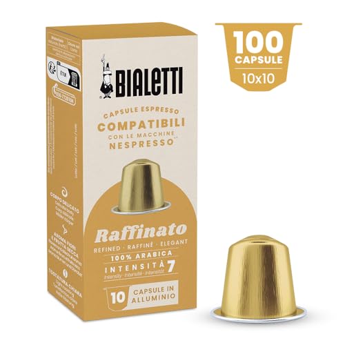 Bialetti-Kaffee Nespresso®-kompatible Kapseln – Raffinato – 100 Kapseln von Bialetti