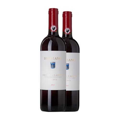 Bibbiano Sangiovese Chianti Classico Reserve 75 cl Rotwein (Karton mit 2 Flaschen von 75 cl) von Bibbiano