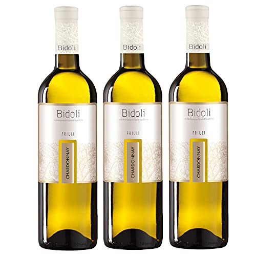Bidoli Vini Chardonnay DOC Friuli Grave Weißwein Wein trocken Italien (3 Flaschen) von Bidoli Vini