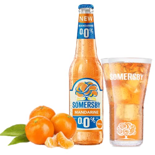 12 Flaschen Somersby Mandarine alkoholfrei aus fruchtigen sonnengereiften Mandarinen von Bier