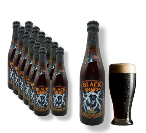 12 x 0,33l Föroya Bjór Black Sheep - Premium Dark Lager Bier von Bier