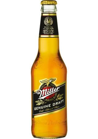 12 x 0,33l Miller Genuine Draft - Bier aus den USA mit 4,7% Vol. inklusive Haus der Biere Berlin Bierdeckel von Bier