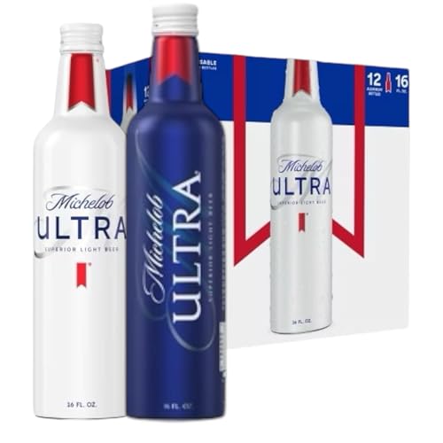 24 Aluflaschen Michelob Ultra Lightbeer 473 ml inklusive Bierdeckel Haus der Biere Berlin von Bier