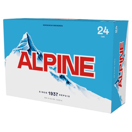 24 Dosen Moosehead Alpine Lager Dose aus Kanada mit 5% Alc Bier Beer von Bier