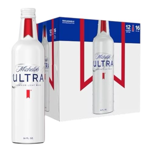 6 Aluflaschen Michelob Ultra Lightbeer 473ml inklusive Bieredeckel Haus der Biere Berlin von Bier