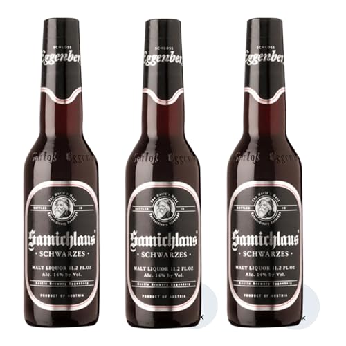 Bier Schloss Eggenberg Samichlaus Schwarzes 3 Flaschen 0,33 l von Bier