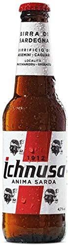 Birra Ichnusa 0,33 Lt (03 Flaschen) -Bier aus Sardinien von ICHNUSA
