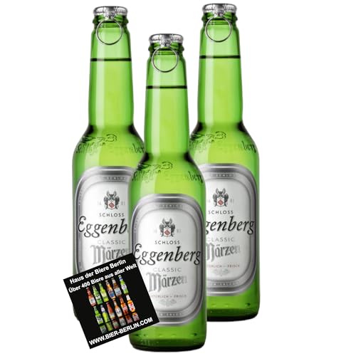 Brauerei Schloss Eggenberg Märzen 12 Flaschen 0,33l 4,9% Vol. mit dem original Haus der Biere Berlin Bierdeckel … von Bier