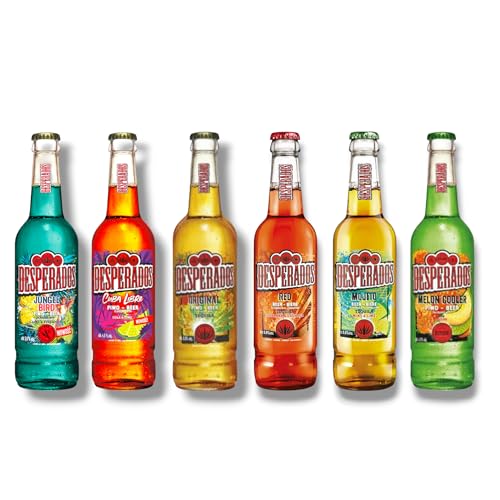 Despesperados Probierpaket inklusive Sommersorten - Cuba Libre, Jungle Bird, Mojito, Melon Cooler, Original & Red 12 x 400ml Sondergröße- Inkl. Haus der Biere Berlin Bierdeckel von Bier