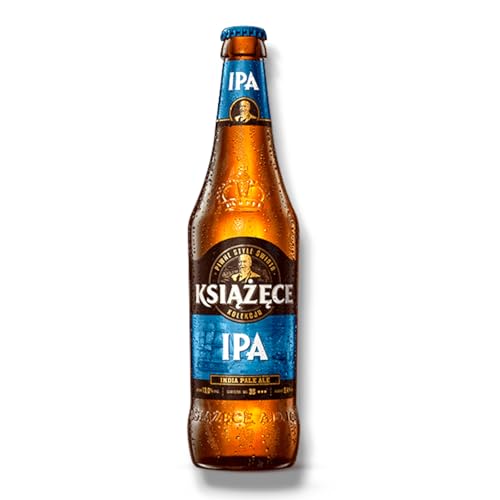 Książęce IPA 24 x 0,5l -Indian Pale Ale aus Polen mit 5,4% Vol.-Inklusive Haus der Biere Berlin Bierdeckel von Bier
