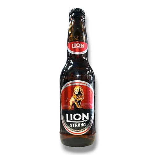 Lion Strong Bier 24 x 0,33l- Starkbier aus Sri Lanka mit 8,8% Vol.- Inklusive Haus der Biere Berlin Bierdeckel (24 Flaschen) von Bier