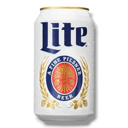 Miller Lite 24 x355ml- Kalorienreduziertes Leichtbier als amerikanisches Pils mit 4,2% Vol.- Inkl. Haus der Biere Berlin Bierdeckel von Bier