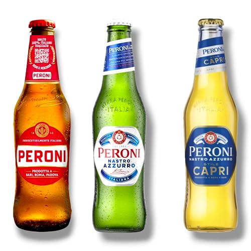 Peroni Mix - Je 2 x Nastro Azzurro & Prodotta a Bari & Stil Capri - Italiens beliebte Biere 330ml von Bier