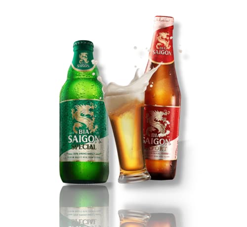 Saigon Bier Mix - 6 x Bia Saigon Special 0,3l + 6 x Bia Saigon Export helles 0,35l - Original aus Vietnam von Bier