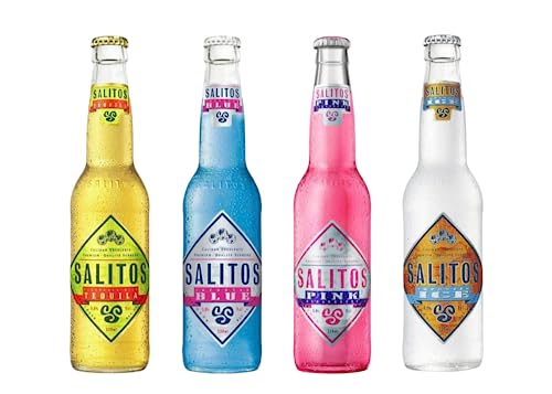 Salitos Mix 0,33l -Je 1 x Original Tequila - Blue - Pink - Ice & Sonderediton Pink von Bier