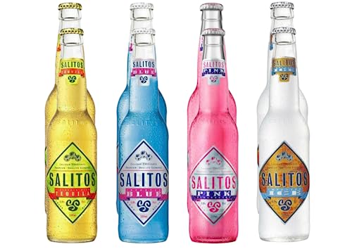 Salitos Mix 0,33l -Je 2 x Original Tequila - Blue - Pink - Ice & Sonderediton Pink von Bier