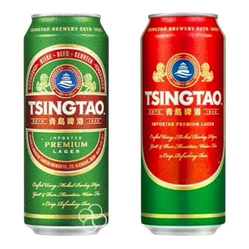 Tsingtao Bier aus China 0,5l Dose inklusive Bierdeckel Haus der Biere Berlin von Bier