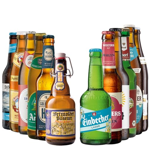 12er Deutschland Bierpaket - Regionale Bierspezialitäten aus ganz Deutschland - Geschenkidee für Bierliebhaber von BierSelect