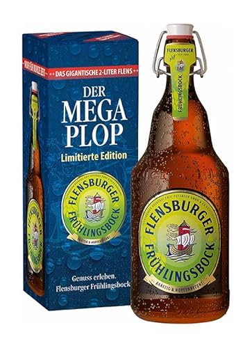 2 Liter Frühlingsbock - Flensburger Mega-Plop im Geschenkkarton I BierSelect von BierSelect