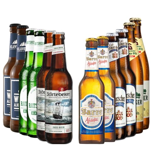 BierSelect I Alkoholfreies Bierpaket - 12 Flaschen alkoholfreies Bier von BierSelect