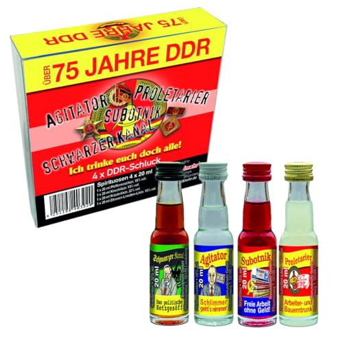 DDR Mini's (4 x 20 ml Minis - Spirituosen) (Fürchtenix 75 Jahre DDR) von Bierundmehr