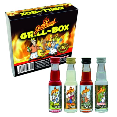 Hobby Mini's (4 x 20 ml Minis - Spirituosen) (Grill) von Bierundmehr