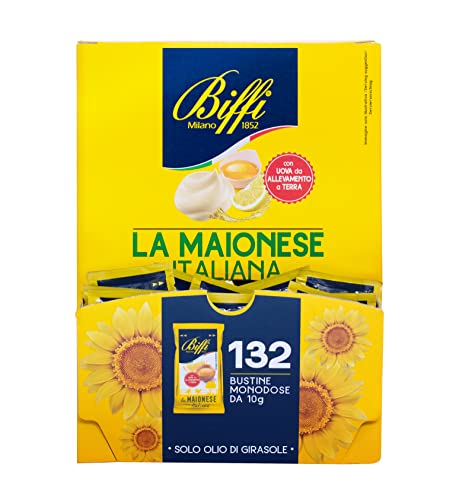 Biffi - Italienische Mayonnaise - Einzelportion - 132 x 10 g Beutel von Biffi Milano 1852