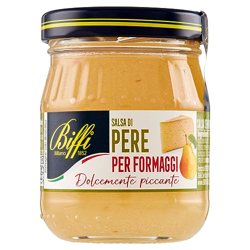 Biffi Milano 1852 Birnen Senfsauce für Käse, 12 er Pack (12 x 100 g) von Biffi Milano 1852