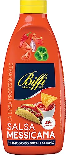 Biffi Scharfe Mexikanische Sauce, mit Tomate und Zwiebel, 900 g Flasche von Biffi Milano 1852