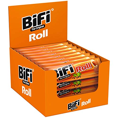 BiFi Roll – Herzhafter, original Salami Fleischsnack – Snack im Teigmantel – 24er Pack (24 x 50 g) von Bifi