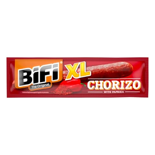 BIFI Chorizo XL - 20 x 26g - Schweinefleisch Minisalami - Ein praktischer und herzhafter salami snack to go von Bifi