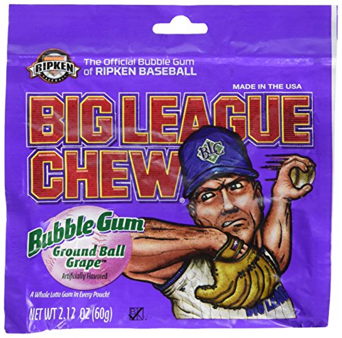 Big League Chew Bubble Gum Grape 2.12 OZ (60g) 6 er Pack von Big League Chew