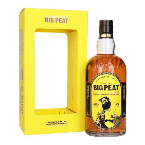 Big Peat 15th Anniversary Edition | Islay Blended Malt Scotch Whisky |Rotweinfass Finish| ungefärbt und nicht kältefiltriert | vollmundig rauchiger Geschmack | 50% Vol. | 0,7 Liter von Big Peat