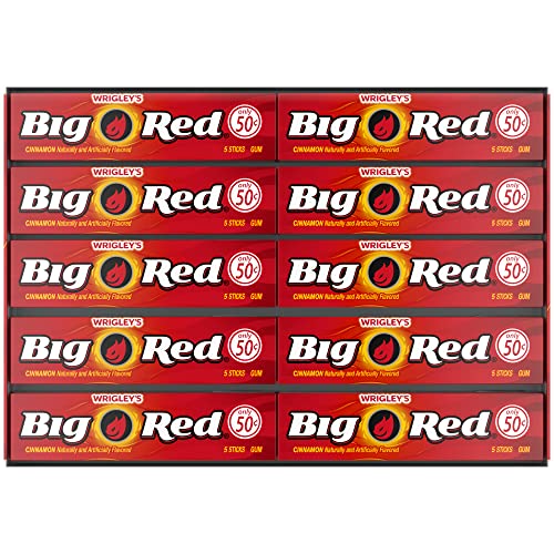 Wrigley's Big Red Kaugummi, 40x5 Streifen (200 Stück = 500g) von Big Red