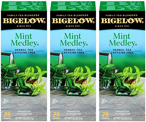 Bigelow Mint Medley Herbal Tea Bags 28-Count Box (Pack of 3) Mint Tea Bags Peppermint & Spearmint Herbal Tea All Natural Gluten Free von Bigelow Tea