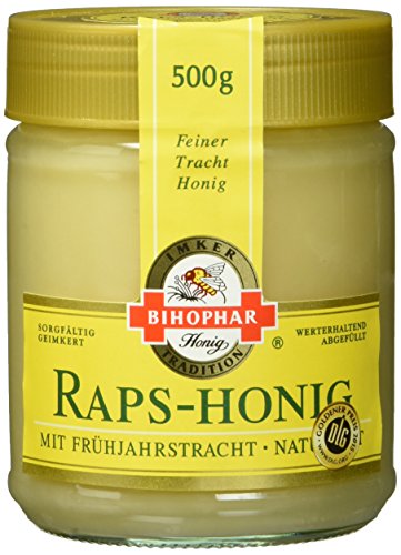 Bihophar Raps-Honig, 5er Pack (5 x 500 g) Verpackung kann variieren von Bihophar